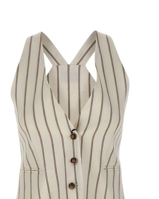 Marella White Sleeveless Vest
