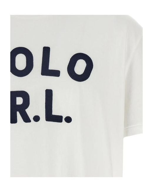 Polo Ralph Lauren White Crew Neck T-Shirt for men