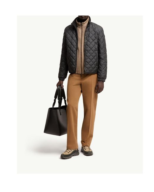 Moncler Gray Delviane Reversible Diamond-Quilted Down Jacket for men