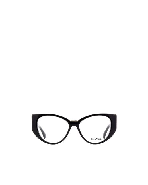 Max Mara White Cat-Eye Frame Glasses for men