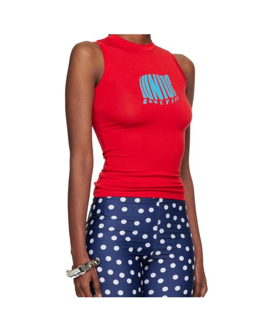Jean Paul Gaultier Red The Junior Gaultier Tank Top