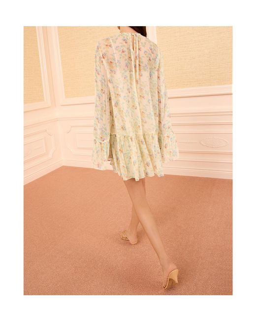 Ulla Johnson Natural Long-Sleeved Dress
