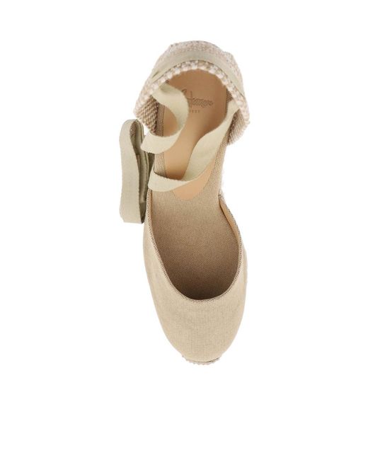 Castaner Metallic Carina 60Mm Wedge Espadrilles