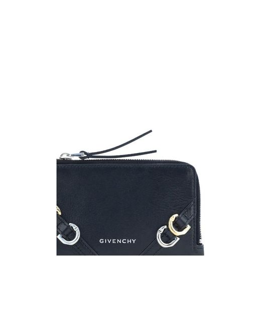 Givenchy Blue Voyou Zipped Card Holder