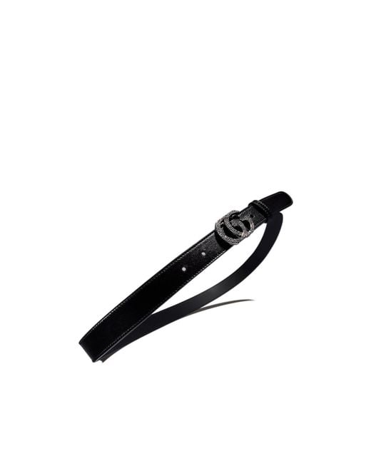 Gucci Black Belt With Double G Buckle