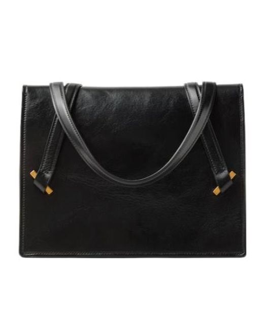Versace Black Severine Leather Shoulder Bag