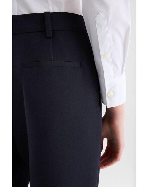 Jil Sander Blue Wool Gabardine Trousers