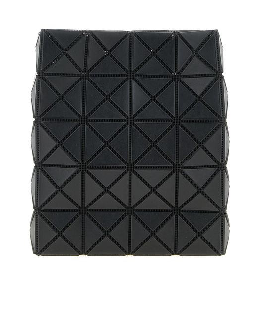 Issey Miyake Black Geometric Pattern Top Handle Bag
