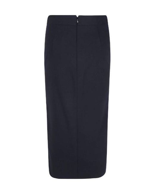 Emporio Armani Blue Zipper Skirt