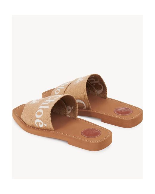 Chloé Brown Chloé Woody Flat Mules