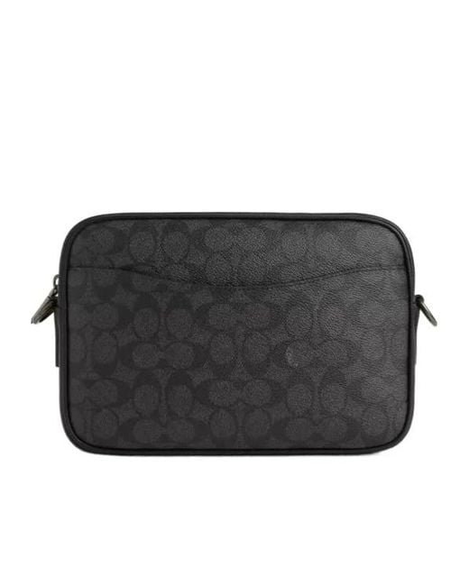 COACH Black Logo Cross-Body Bag for men