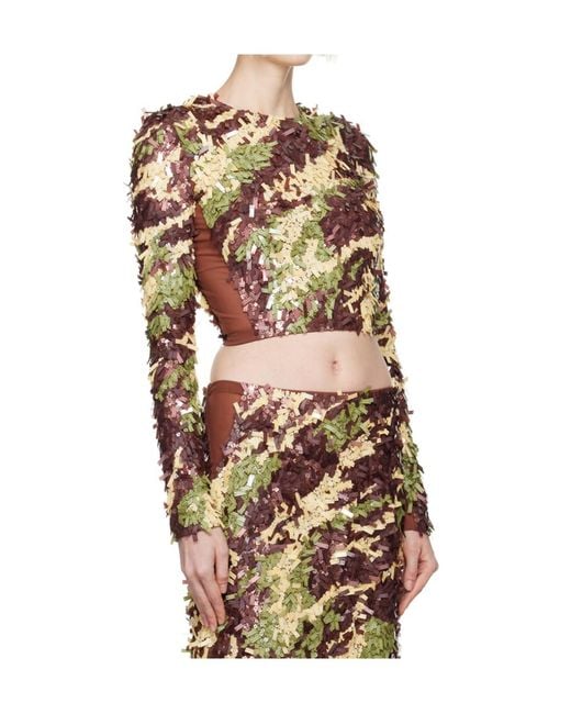 KNWLS Multicolor Olivia Sequined Top