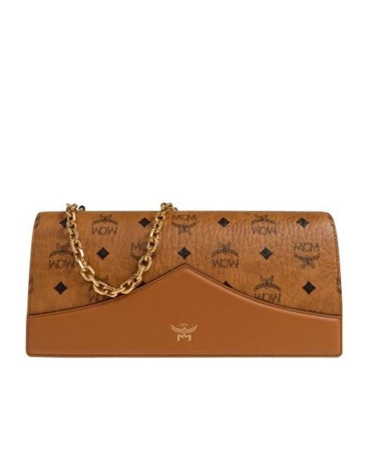 MCM Brown Diamond Shoulder Bag