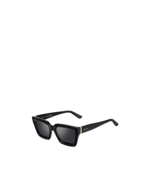 Jimmy Choo White Megs/S Square-Frame Sunglasses