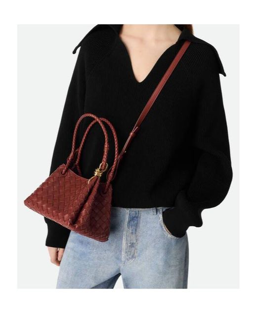 Bottega Veneta Brown Small Parachute