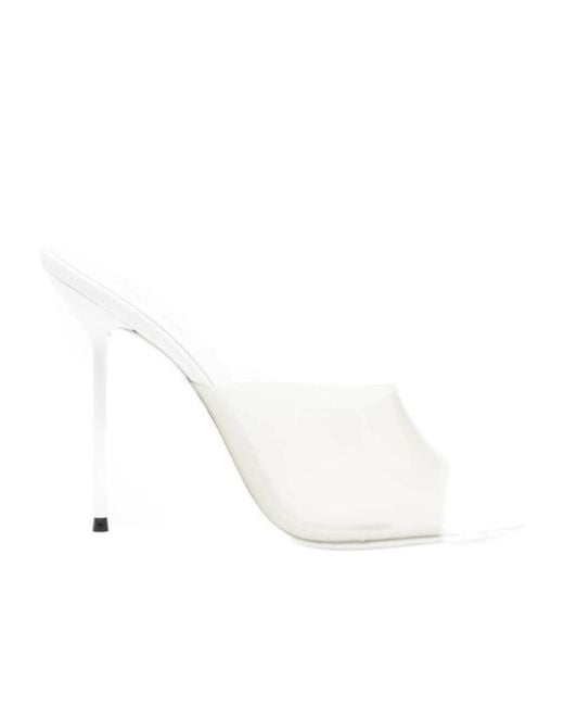 Paris Texas White Lidia Heeled Sandals
