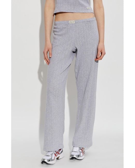 Sporty & Rich Gray Knitted Casual Pants