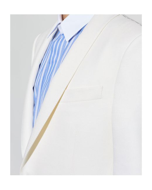 Tom Ford White Single-Breasted Blazer for men