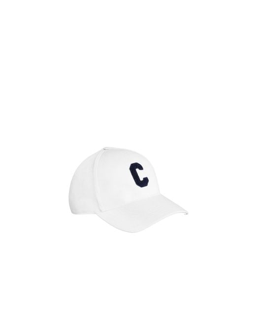 Céline White Initial Baseball Cap for men