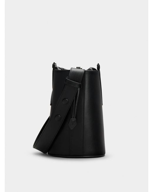 Roger Vivier Black Rv Medium Bucket Bag