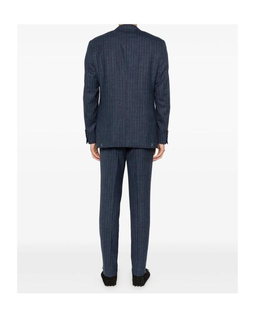Canali Blue Striped Suit for men