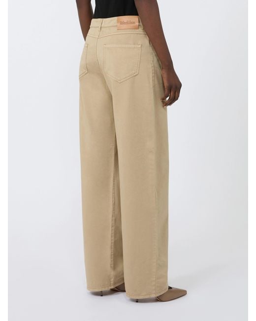 Max Mara Natural Wide-Leg Trousers