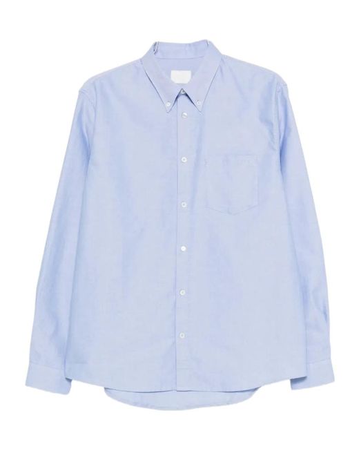 A.P.C. Blue New Greg Button-Down Shirt for men