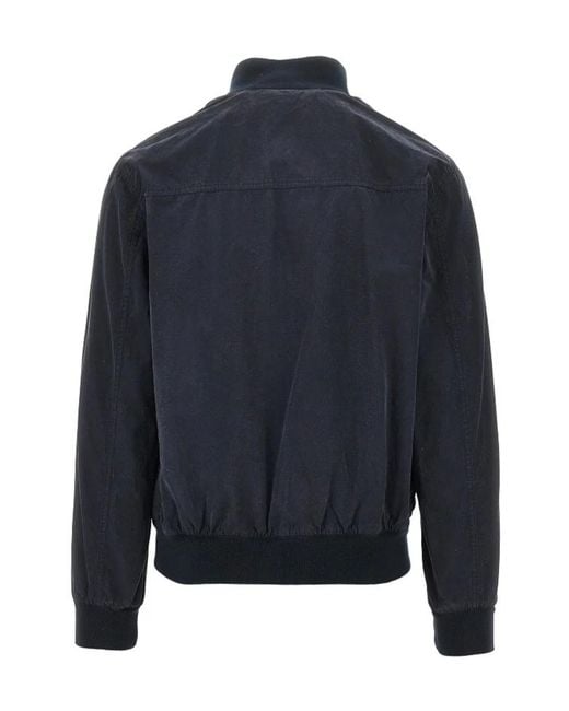 Aspesi Blue Button Pocket Jacket for men