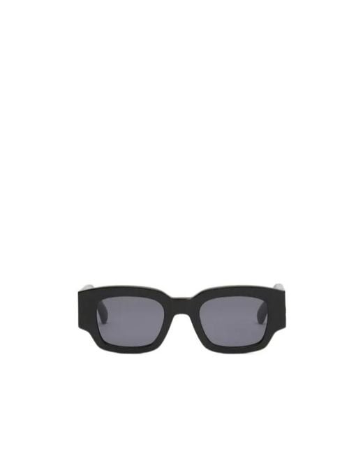 AMI White Ami Rectangular Acetate Sunglasses