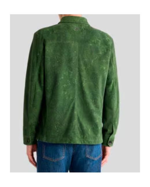 Etro Green Floral Paisley Motif Jacket for men