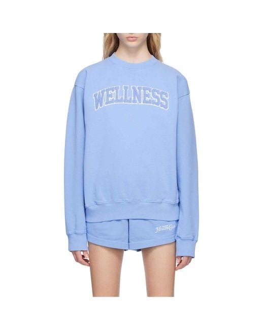 Sporty & Rich Blue Long-Sleeved Sweater for men