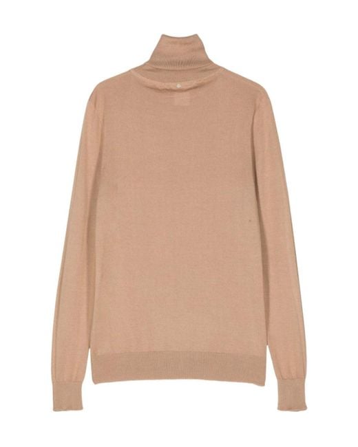 Lorena Antoniazzi Natural Roll-Neck Sweater