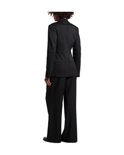 MM6 by Maison Margiela Black Single-Breasted Blazer