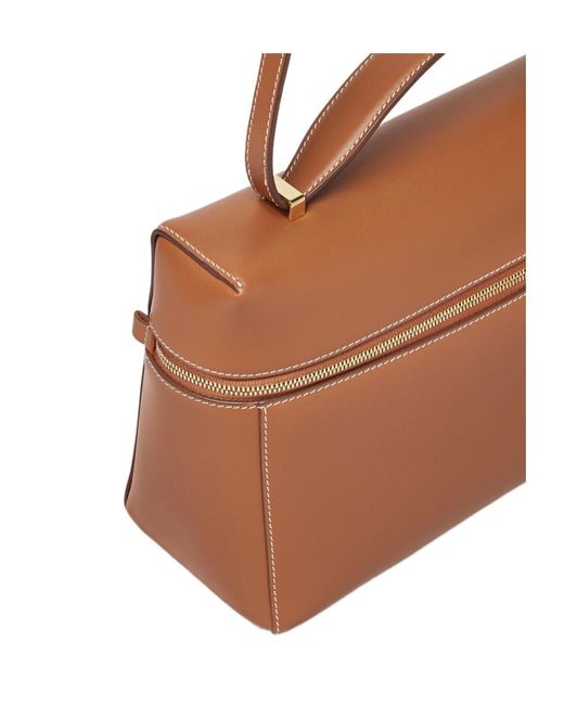 Loro Piana Brown Extra Bag L27 Shoulder Bag