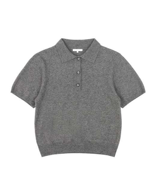 Entire studios Gray Short-Sleeved Polo Sweater for men