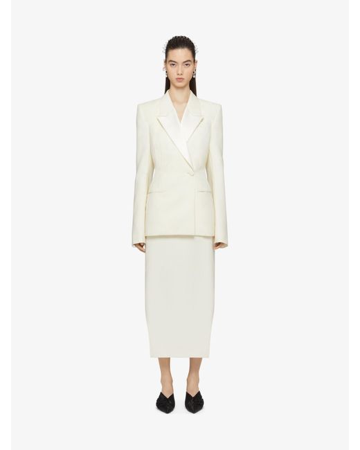 Givenchy White Slim Fit Jacket
