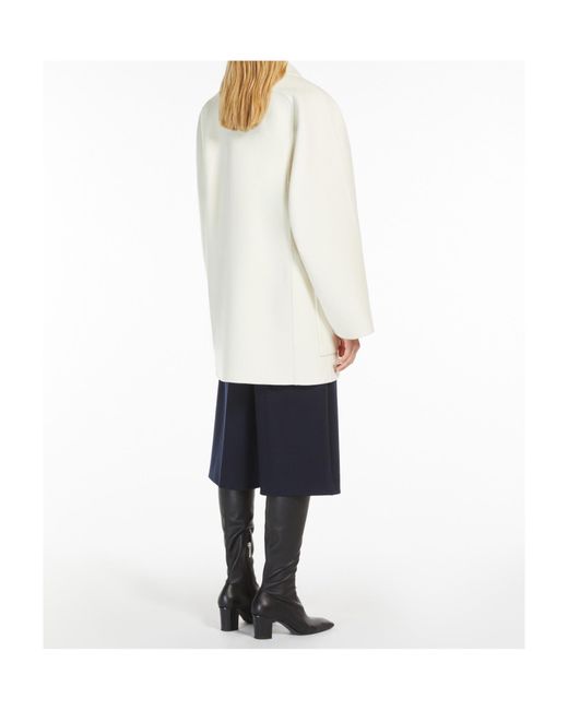 Max Mara White Jacke Double-Breasted Jacket