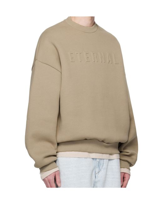 Fear Of God Natural Round Neck Long-Sleeved Sweatshirt for men