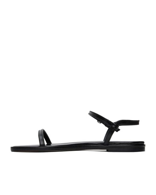 Aeyde White Nettie Flat Sandals