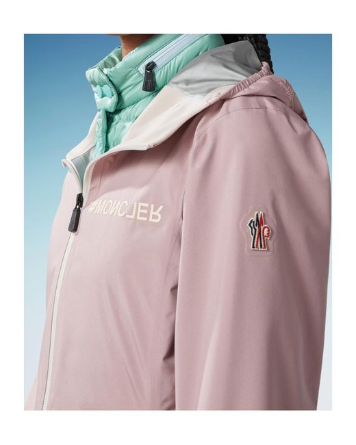 Moncler Pink Grenoble Valles Hooded Jacket