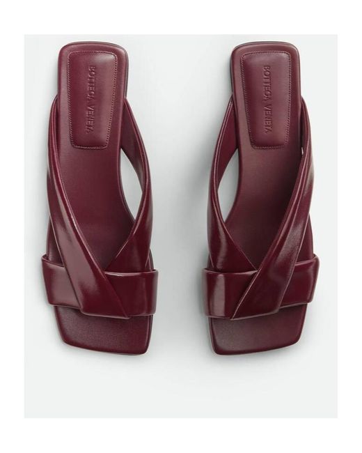 Bottega Veneta Brown Riva Flat Sandals