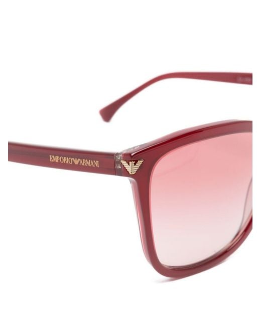 Emporio Armani Pink Geometric Sunglasses