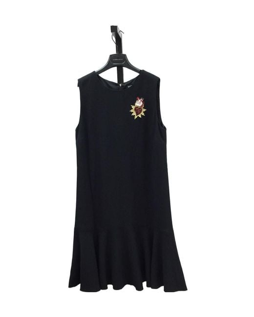 Dolce & Gabbana Black A Printed Dress