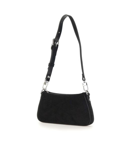 Vivienne Westwood Black Tasha Orb Plaque Shoulder Bag