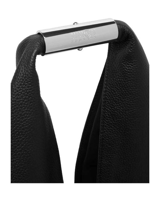 MM6 by Maison Margiela Black Jewel Handle Classic Japanese Bag