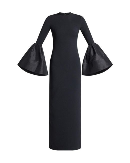 Solace London Black Suri Maxi Dress
