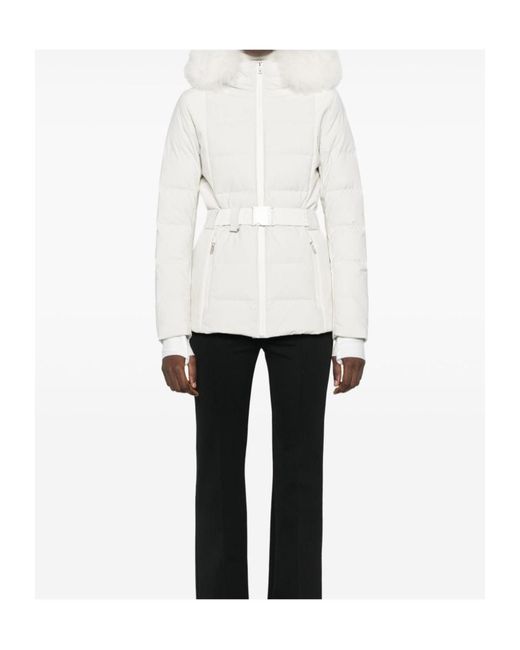 Yves Salomon White Long Sleeve Jacket