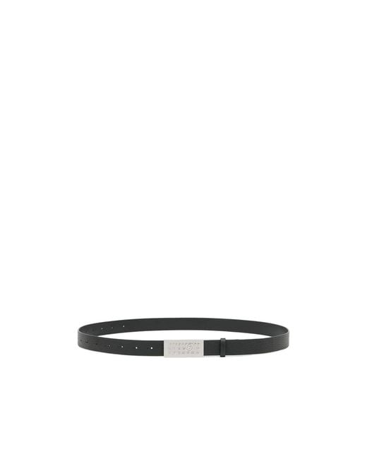 MM6 by Maison Margiela White Numeric Belt for men