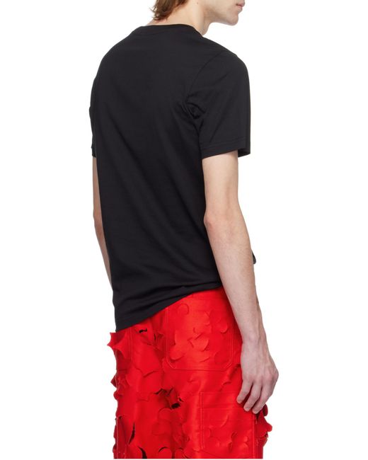 Marni Black Logo-Printed Crewneck T-Shirt for men