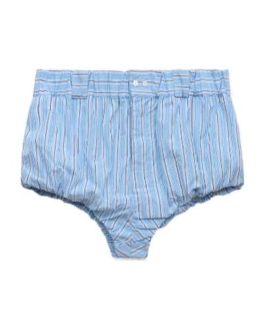 Marni Blue Light Striped Poplin Bloomers for men